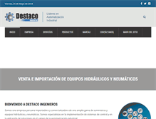 Tablet Screenshot of destacoingenieros.com